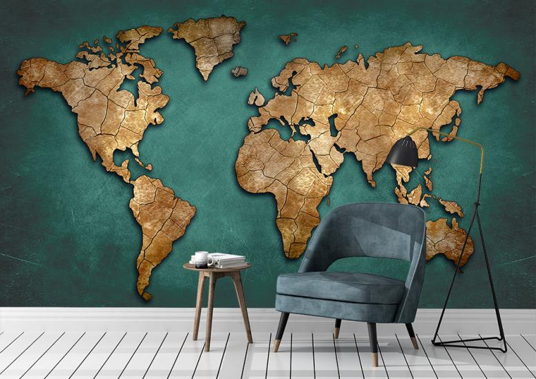 3d dünya haritası duvar kağıdı