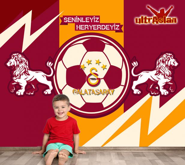 Galatasaray çocuk odası duvar kağıdı