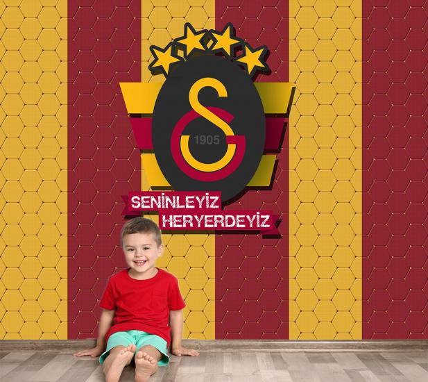 Galatasaray çocuk odası duvar kağıdı