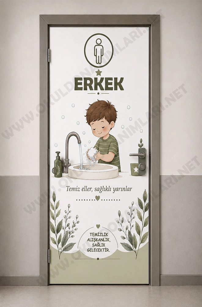 Erkek WC Kapı Giydirme