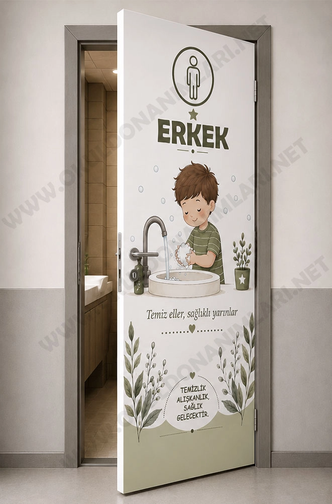 Erkek WC Kapı Giydirme