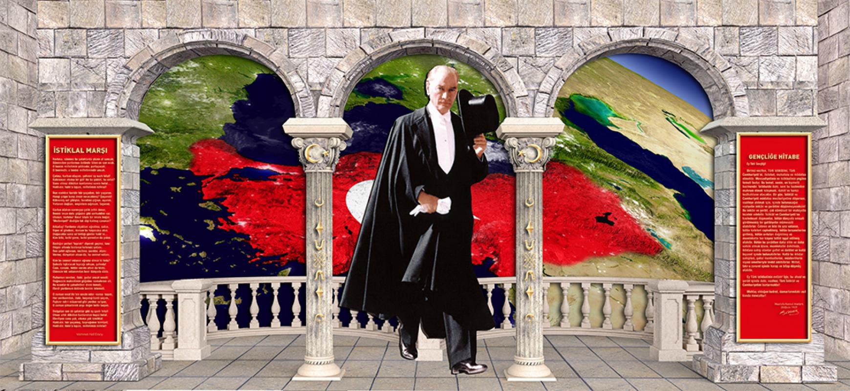 3 boyutlu Atatürk köşesi