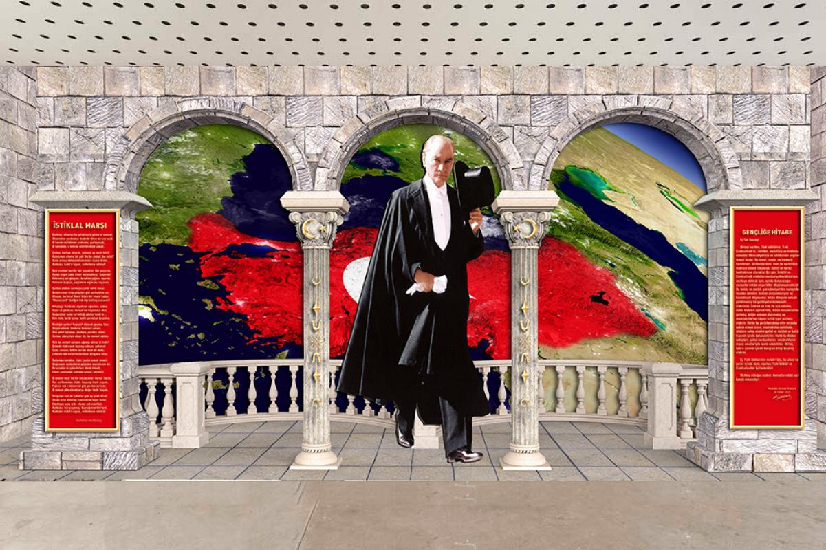 3 boyutlu Atatürk köşesi