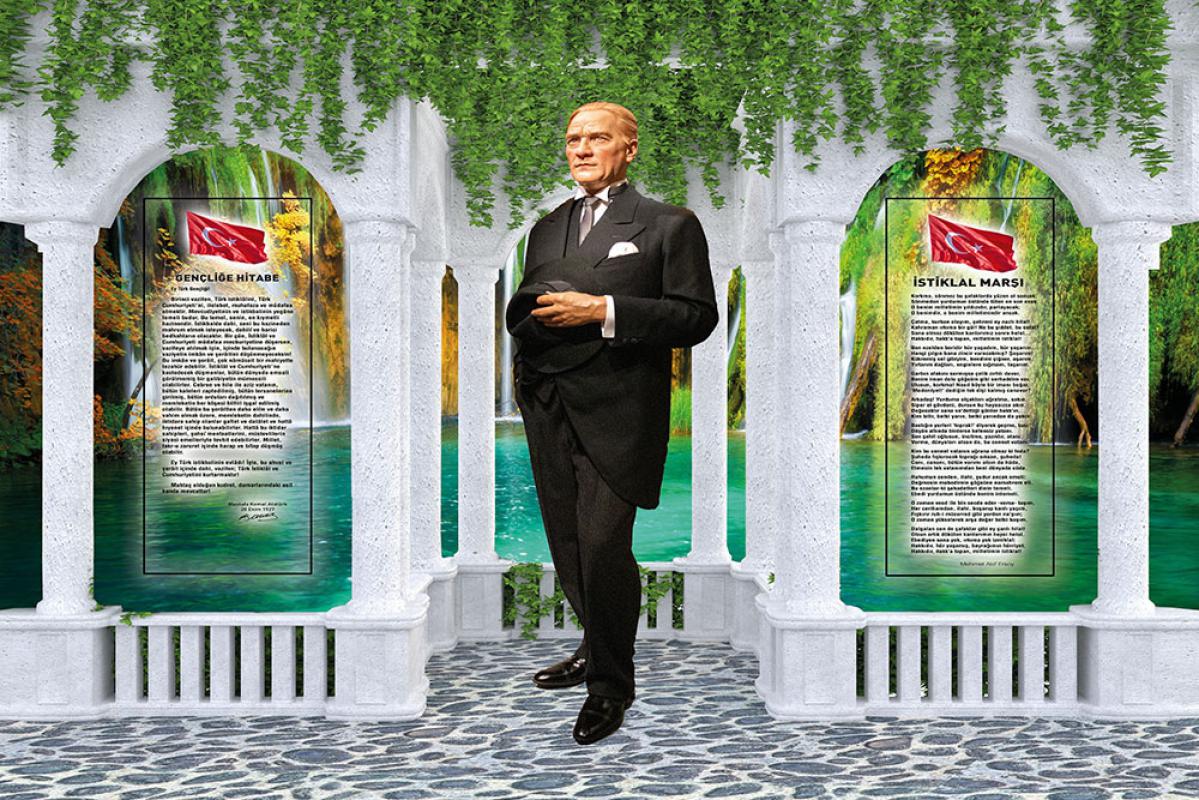 Mavi Atatürk köşesi