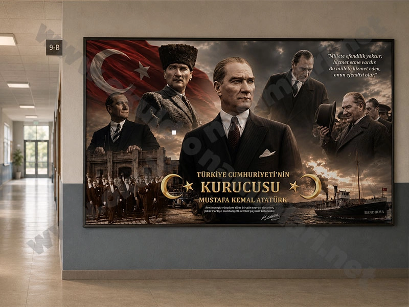 Atatürk köşesi duvar posteri