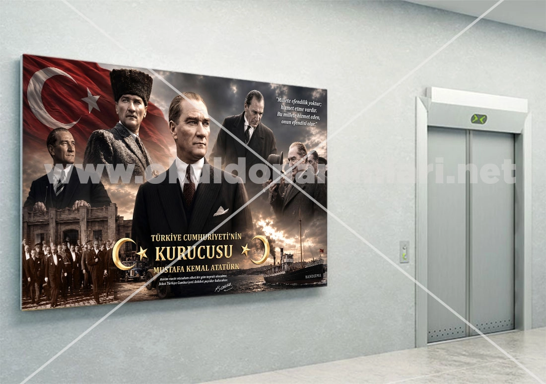 Atatürk köşesi duvar posteri