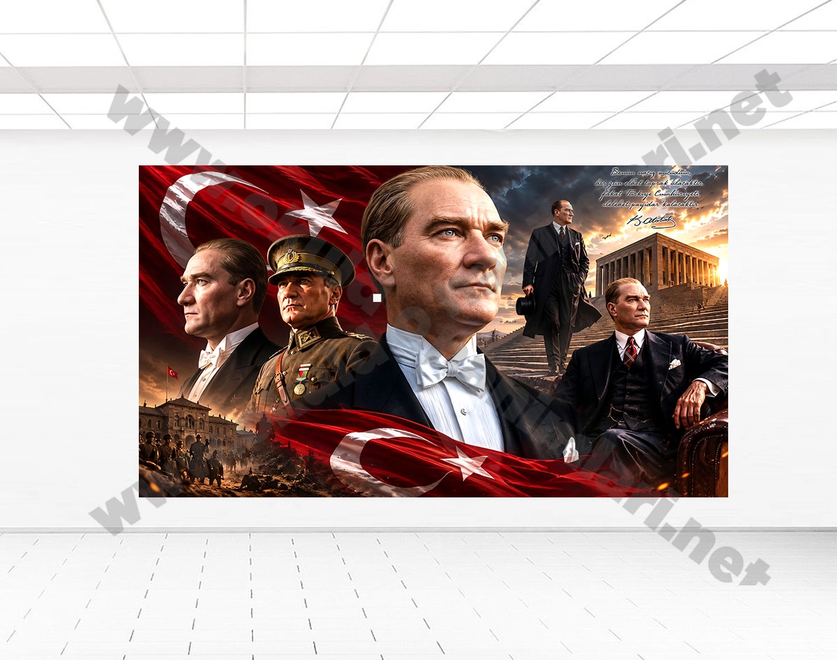 Atatürk köşesi duvar posteri