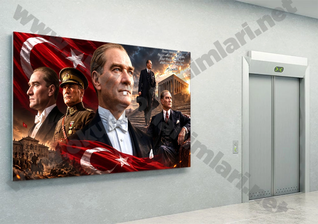 Atatürk köşesi duvar posteri