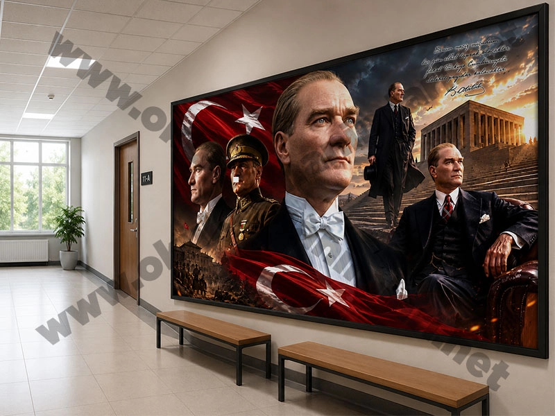 Atatürk köşesi duvar posteri