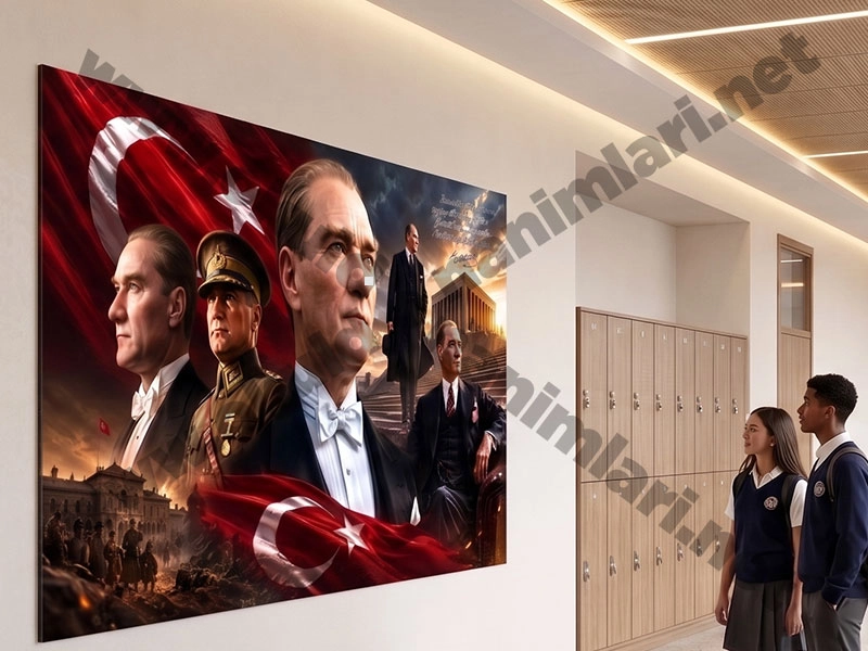 Atatürk köşesi duvar posteri