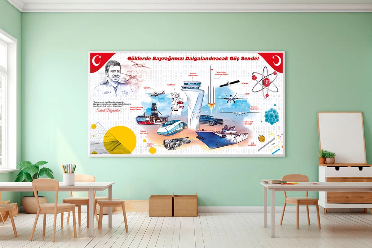 Teknoloji Sınıfı Duvar posteri