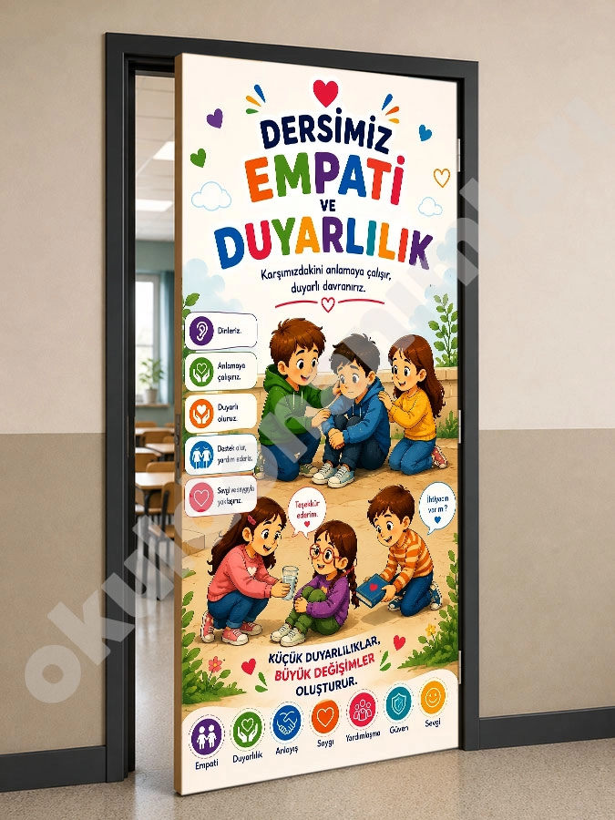 Empati ve Duyarlılık Sınıfı Kapı Giydirme
