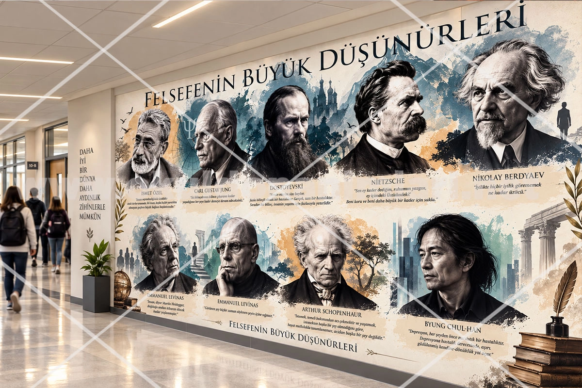 Felsefenin Büyük Düşünürleri Posteri