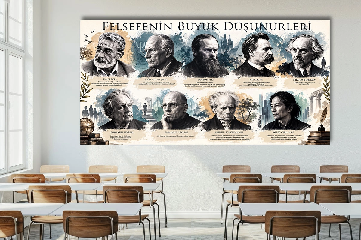 Felsefenin Büyük Düşünürleri Posteri