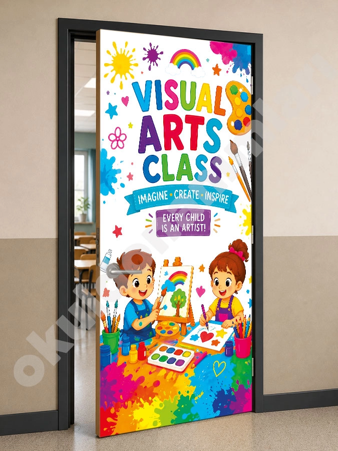 Visual Arts Class Kapı Giydirme