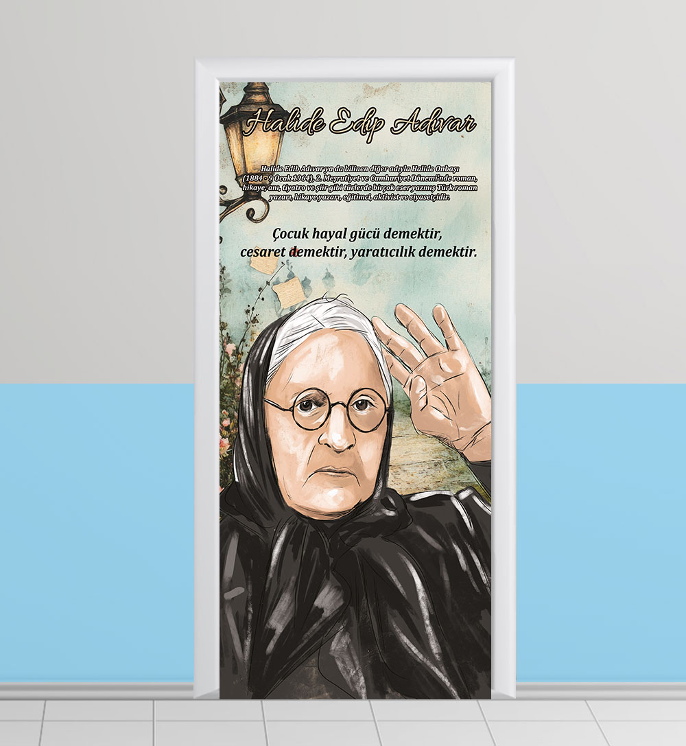 Halide Edip Adıvar kapı giydirme