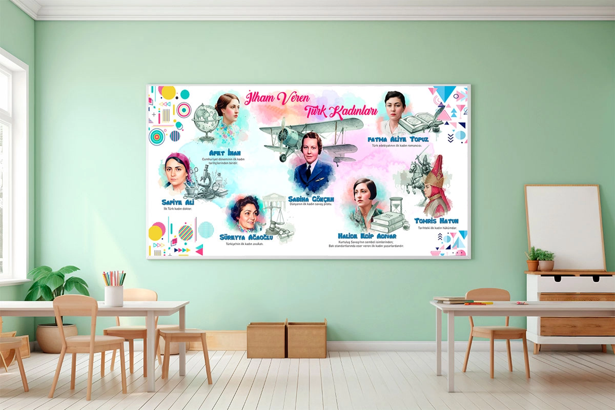 İlham Veren Türk Kadınları Posterleri