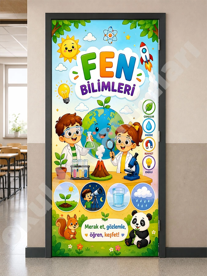 ilkokul Sınıfı Kapı Giydirme