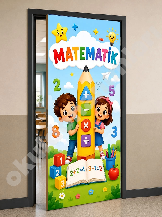 Matematik Sınıfı Kapı Giydirme