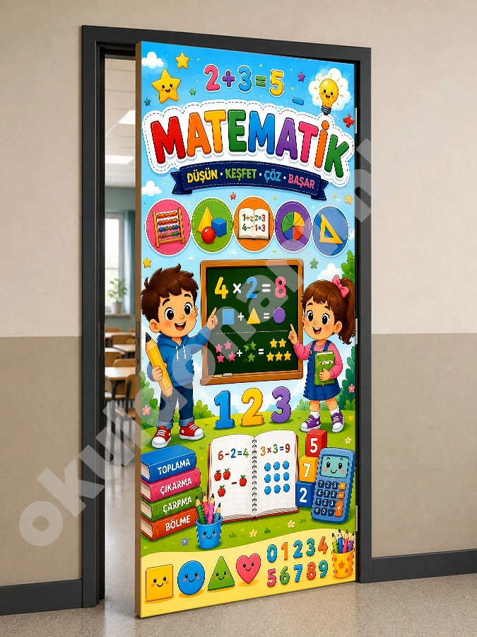 Matematik Sınıfı Kapı Giydirme