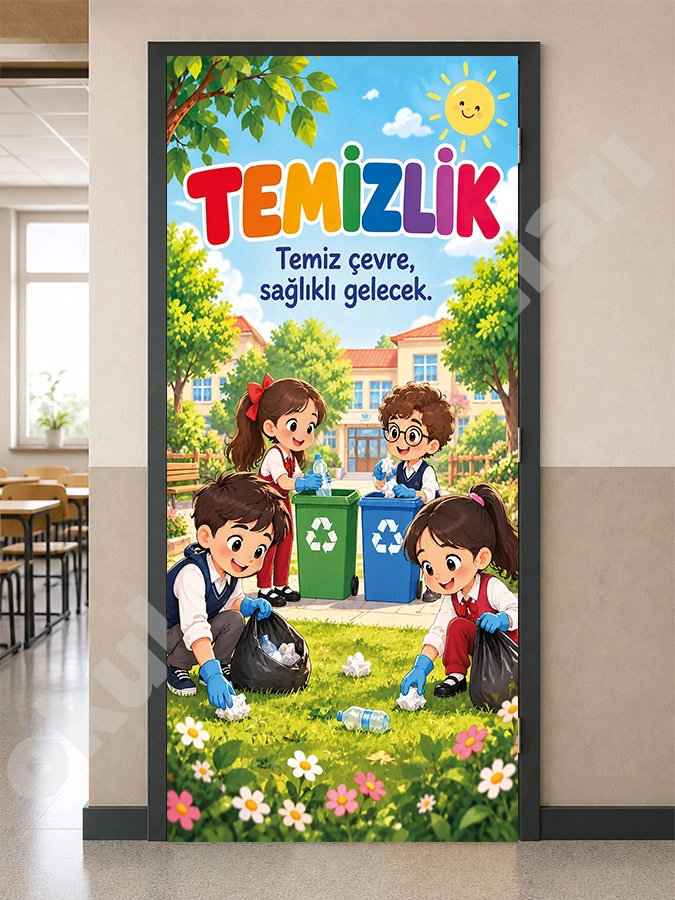 Okul Temizlik Kapı Giydirme
