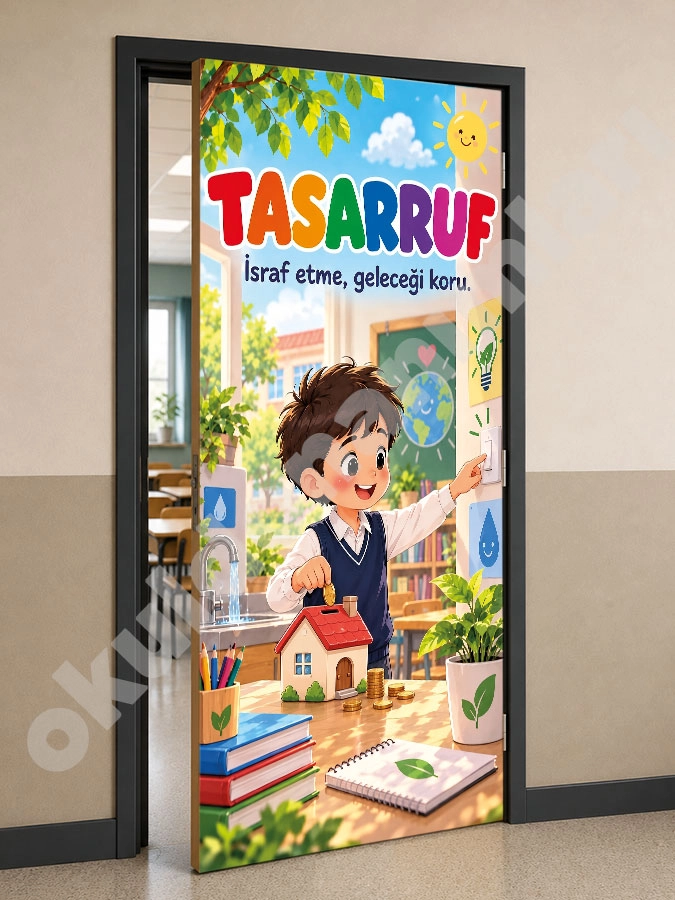 Tasarruf Okul Kapı Giydirme