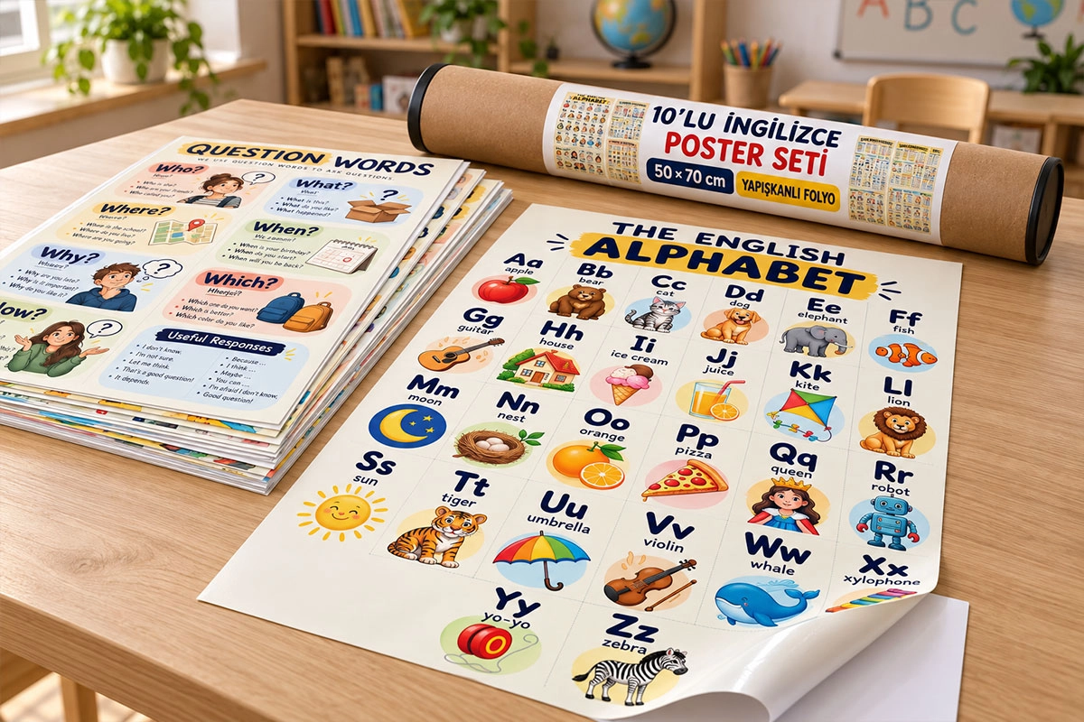 İngilizce Poster Seti 10’lu