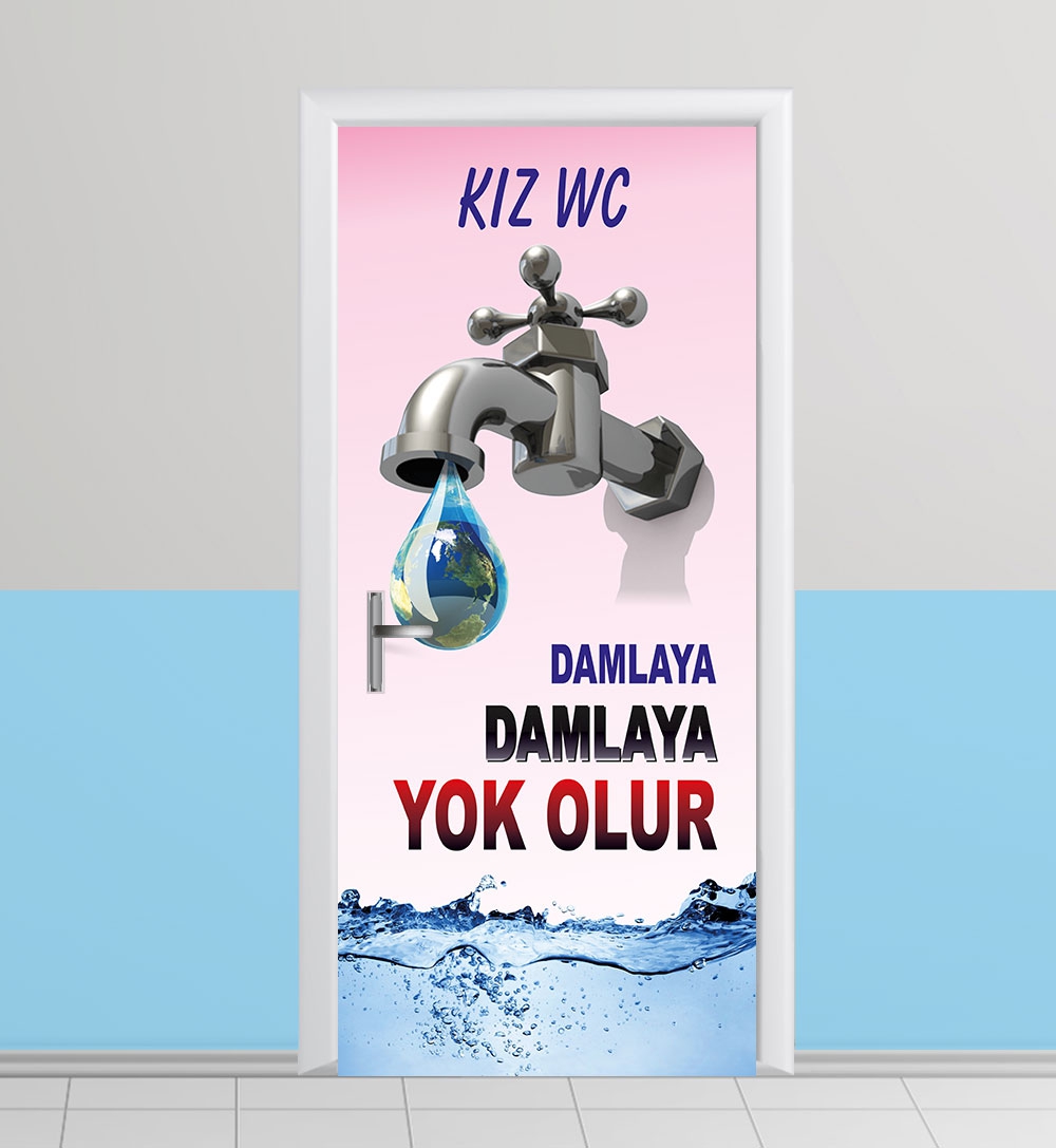 Bayan Wc kapı giydirme