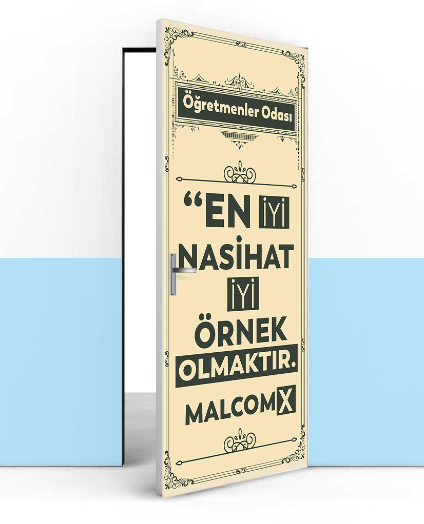 Malcolm x KAPI GİYDİRME