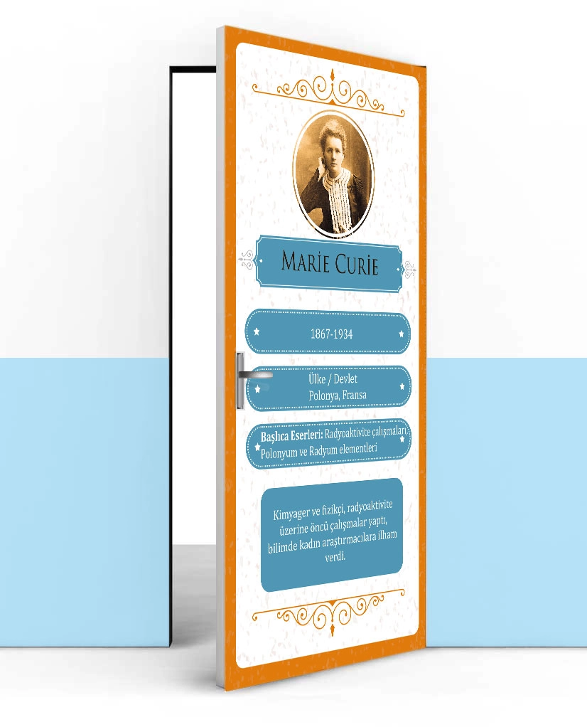Marie Curie Kapı Giydirme