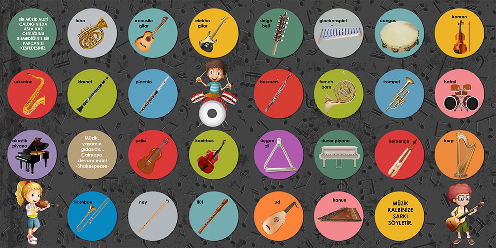 Müzik aletleri posteri