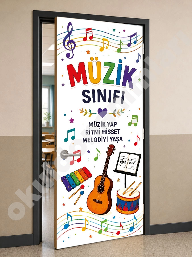 Müzik Sınıfı Kapı Giydirme