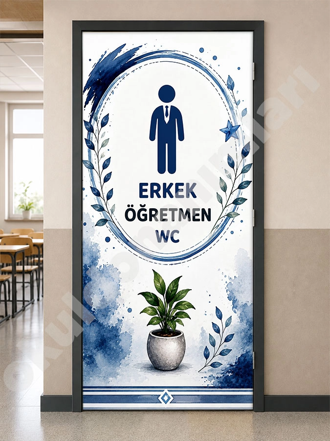 Erkek Öğretmen WC Kapı Giydirme