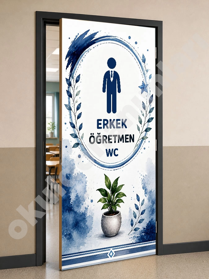 Erkek Öğretmen WC Kapı Giydirme
