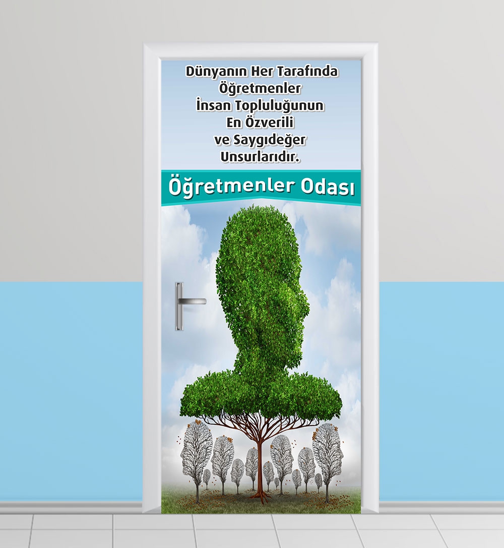 Öğretmenler odası kapı giydirme