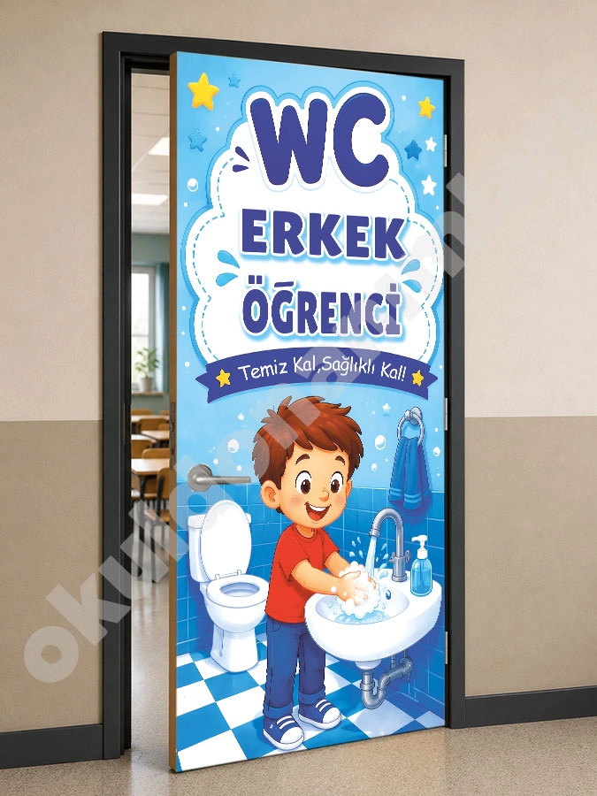 Erkek Öğrenci WC Kapı Giydirme