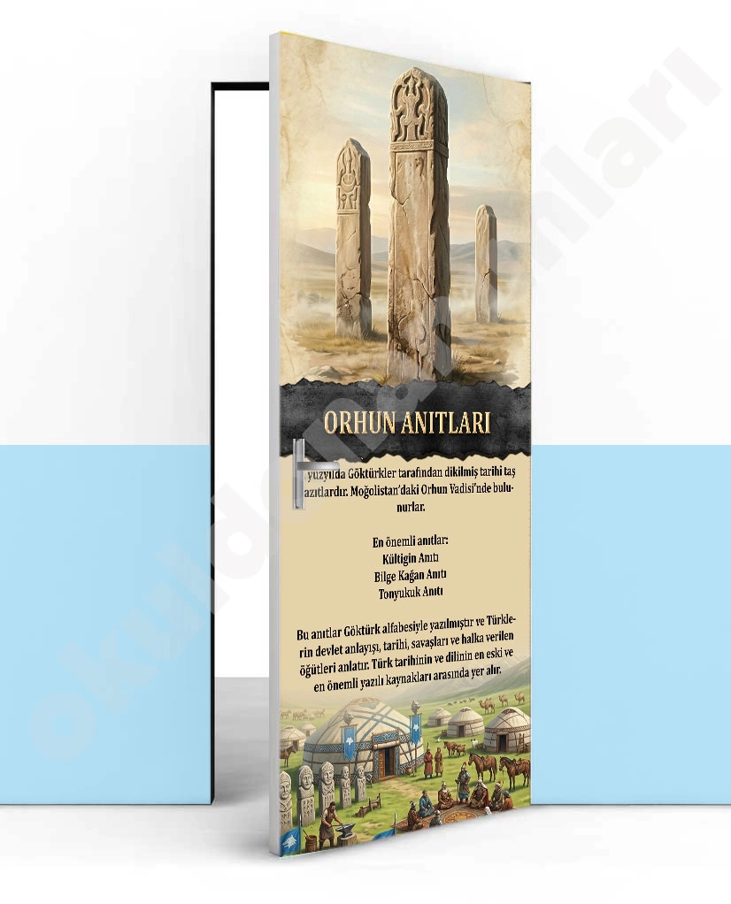 Orhun Anıtları Kapı Giydirme