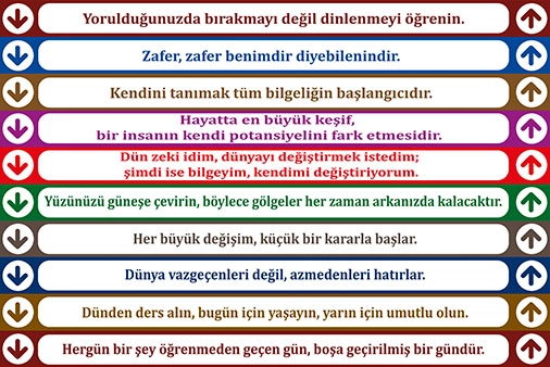 Rehberlik Merdiven Yazısı