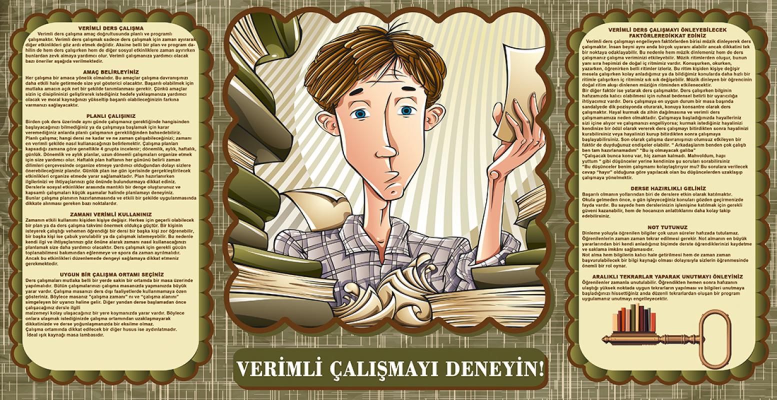 Verimli çalışma posteri