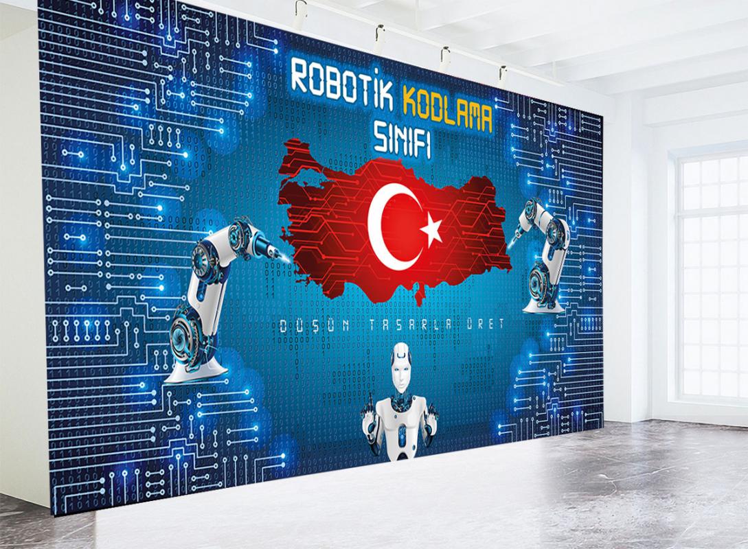 Robotik Kodlama duvar giydirme