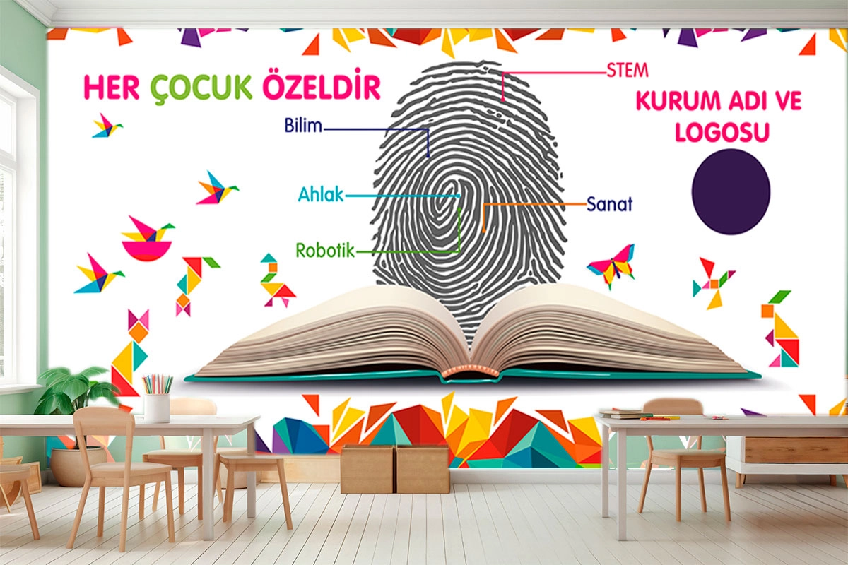 Okul dekorasyon posteri 