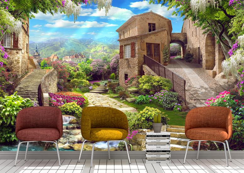 3 boyutlu manzara duvar kağıdı