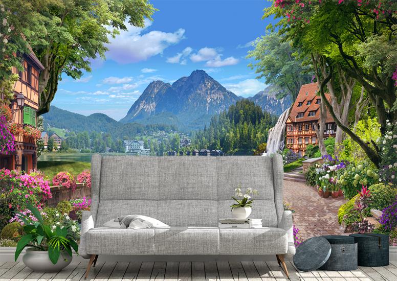 3 boyutlu manzara duvar kağıdı