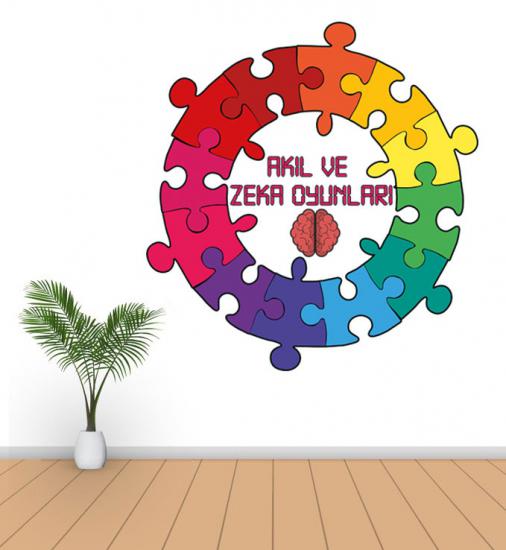 Akıl ve zeka oyunları sticker afis