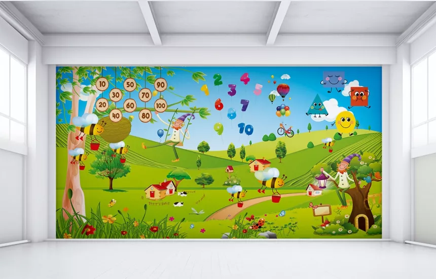 Anaokulu Duvar Kağıdı Modelleri