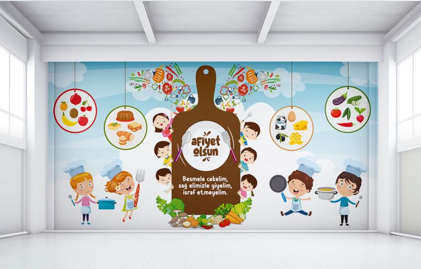 Anaokul mutfak posteri