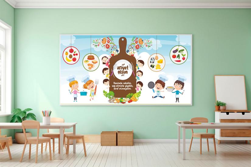 Anaokul mutfak posteri