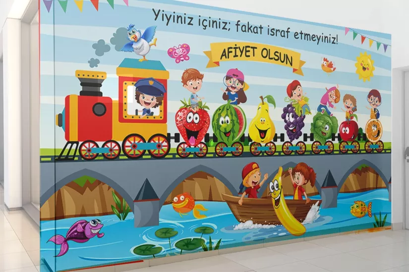 Anaokul yemekhane posteri