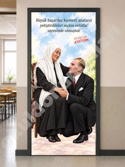 Okul Kapı Giydirme Posteri