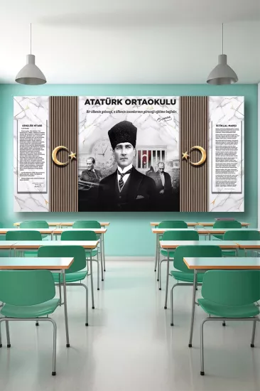 Atatürk köşesi Okul posteri